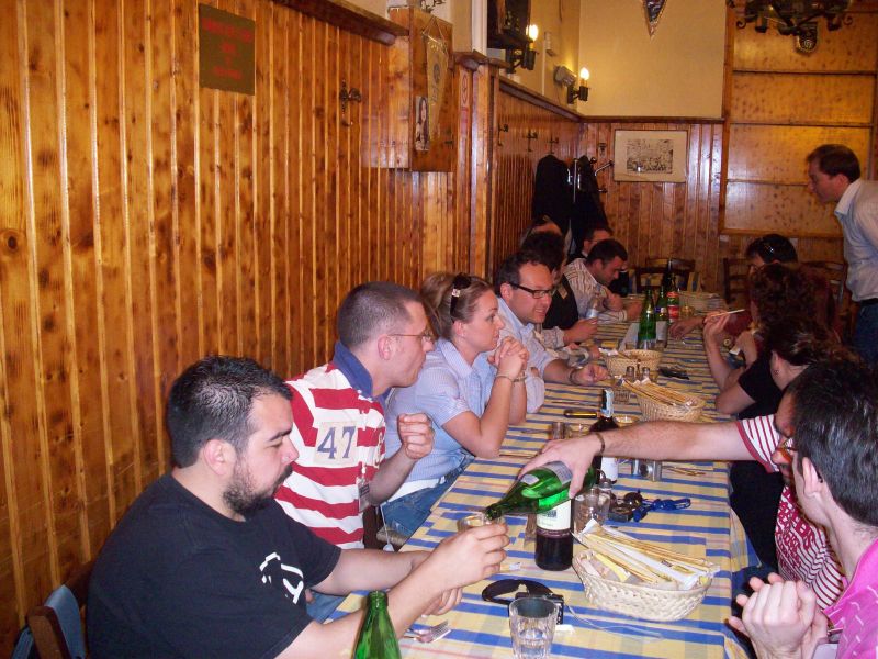 We are in the restaurant!